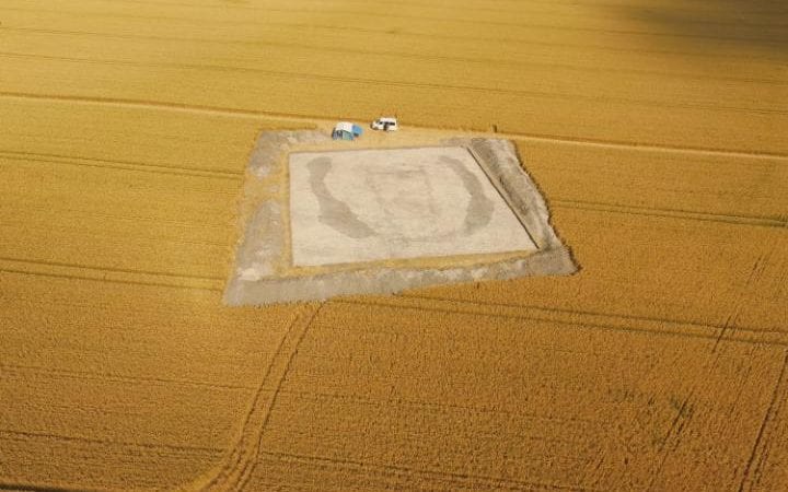 La zona in cui si sta scavando la 'casa dei morti'